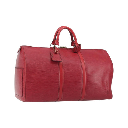 Louis Vuitton Keepall Epi, Brown, Canvas, Travel Bag