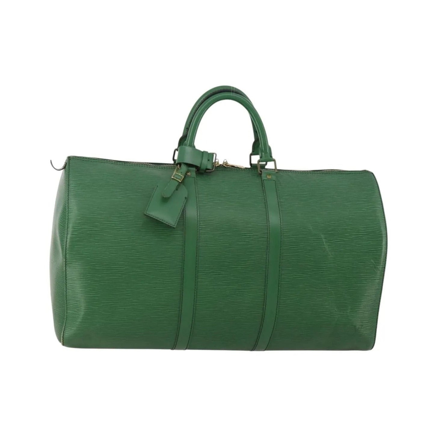 Louis Vuitton Keepall Epi Leather, Green, Leather, Travel Bag