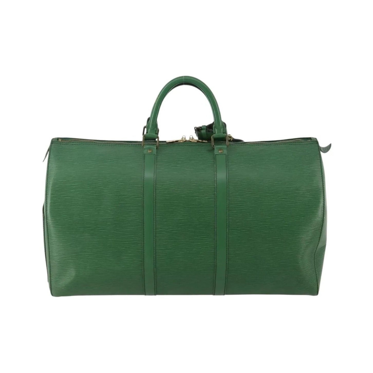 Louis Vuitton Keepall Epi Leather, Green, Leather, Travel Bag