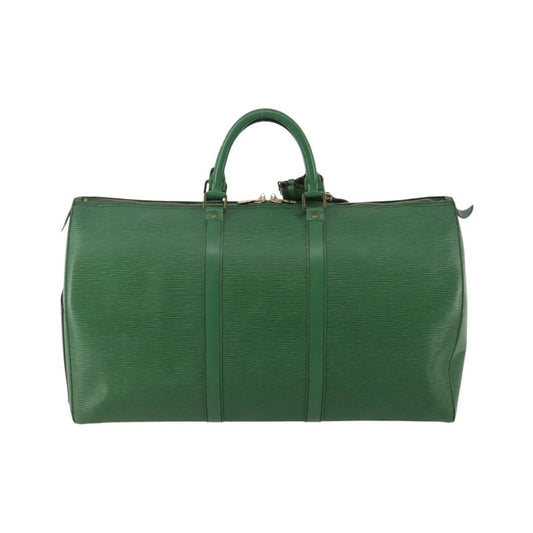 Louis Vuitton Keepall Epi Leather, Green, Leather, Travel Bag