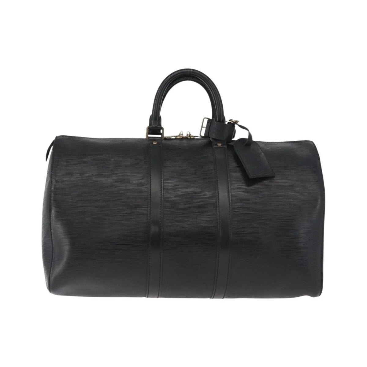 Louis Vuitton Keepall Epi Leather, Black, Leather, Travel Bag