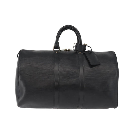 Louis Vuitton Keepall Epi Leather, Black, Leather, Travel Bag