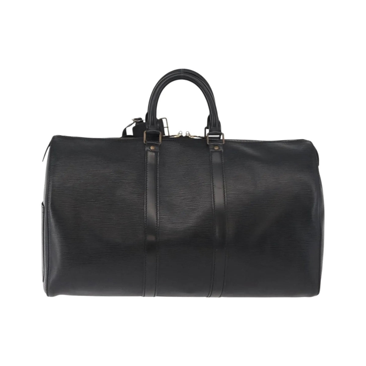Louis Vuitton Keepall Epi Leather, Black, Leather, Travel Bag