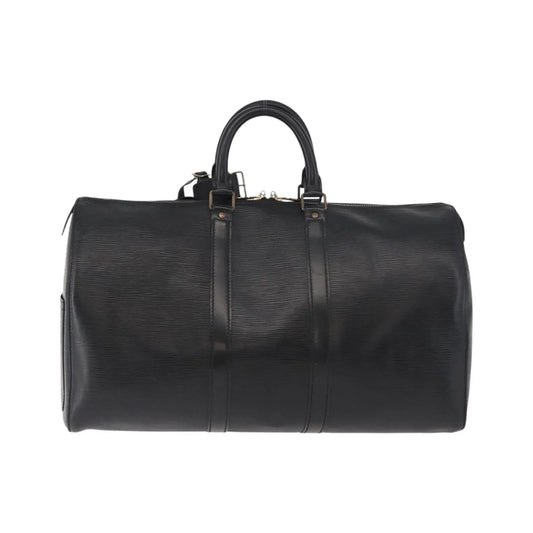 Louis Vuitton Keepall Epi Leather, Black, Leather, Travel Bag