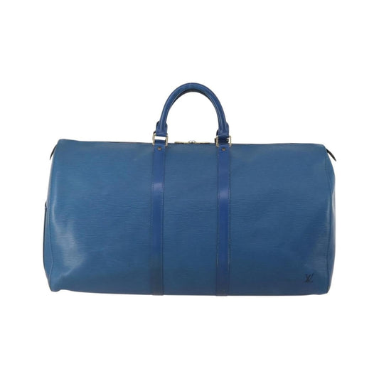 Louis Vuitton Keepall Epi Leather, Blue, Leather, Travel Bag
