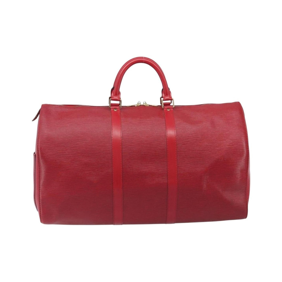 Louis Vuitton Keepall Epi Leather, Red, Leather, Travel Bag