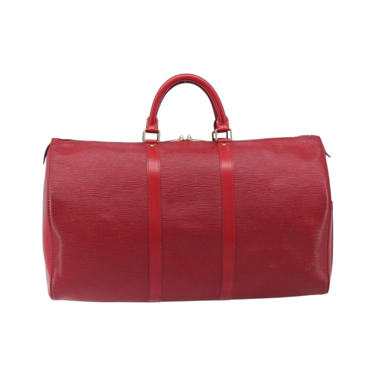 Louis Vuitton Keepall Epi Leather, Red, Leather, Travel Bag