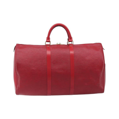 Louis Vuitton Keepall Epi Leather, Red, Leather, Travel Bag