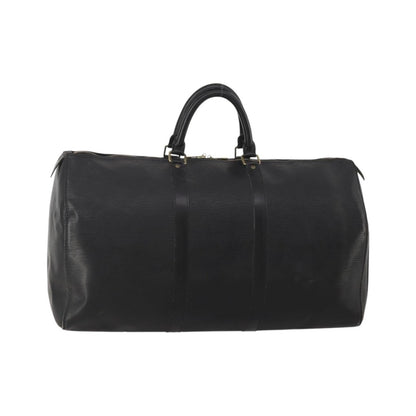 Louis Vuitton Keepall Epi Leather, Black, Leather, Travel Bag