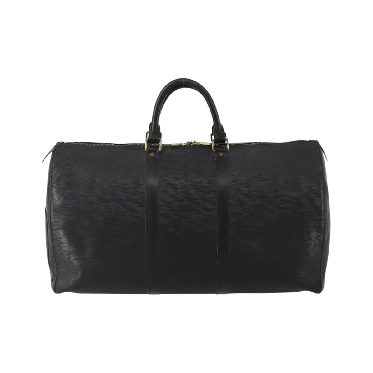 Louis Vuitton Keepall Epi Leather, Black, Leather, Travel Bag