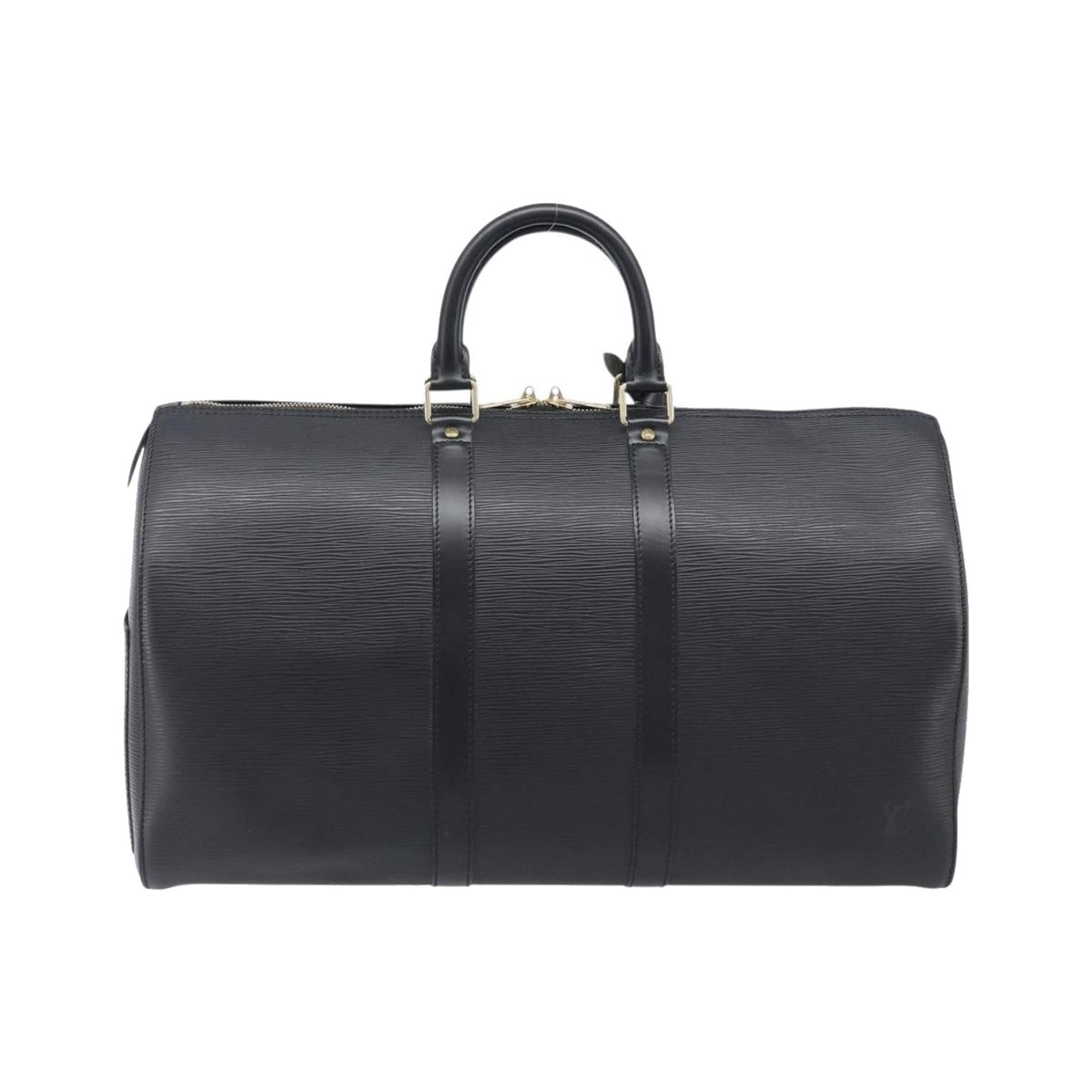 Louis Vuitton Keepall Epi Leather, Black, Leather, Travel Bag