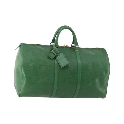 Louis Vuitton Keepall Epi Leather, Green, Leather, Travel Bag