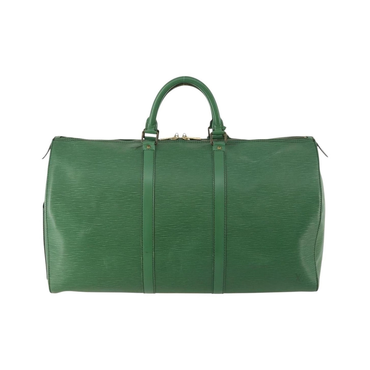 Louis Vuitton Keepall Epi Leather, Green, Leather, Travel Bag