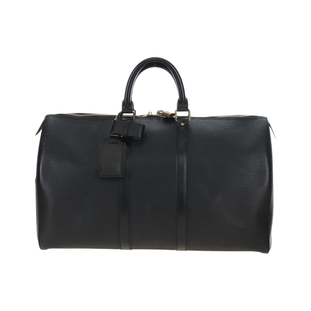 Louis Vuitton Keepall Epi Leather, Black, Leather, Travel Bag