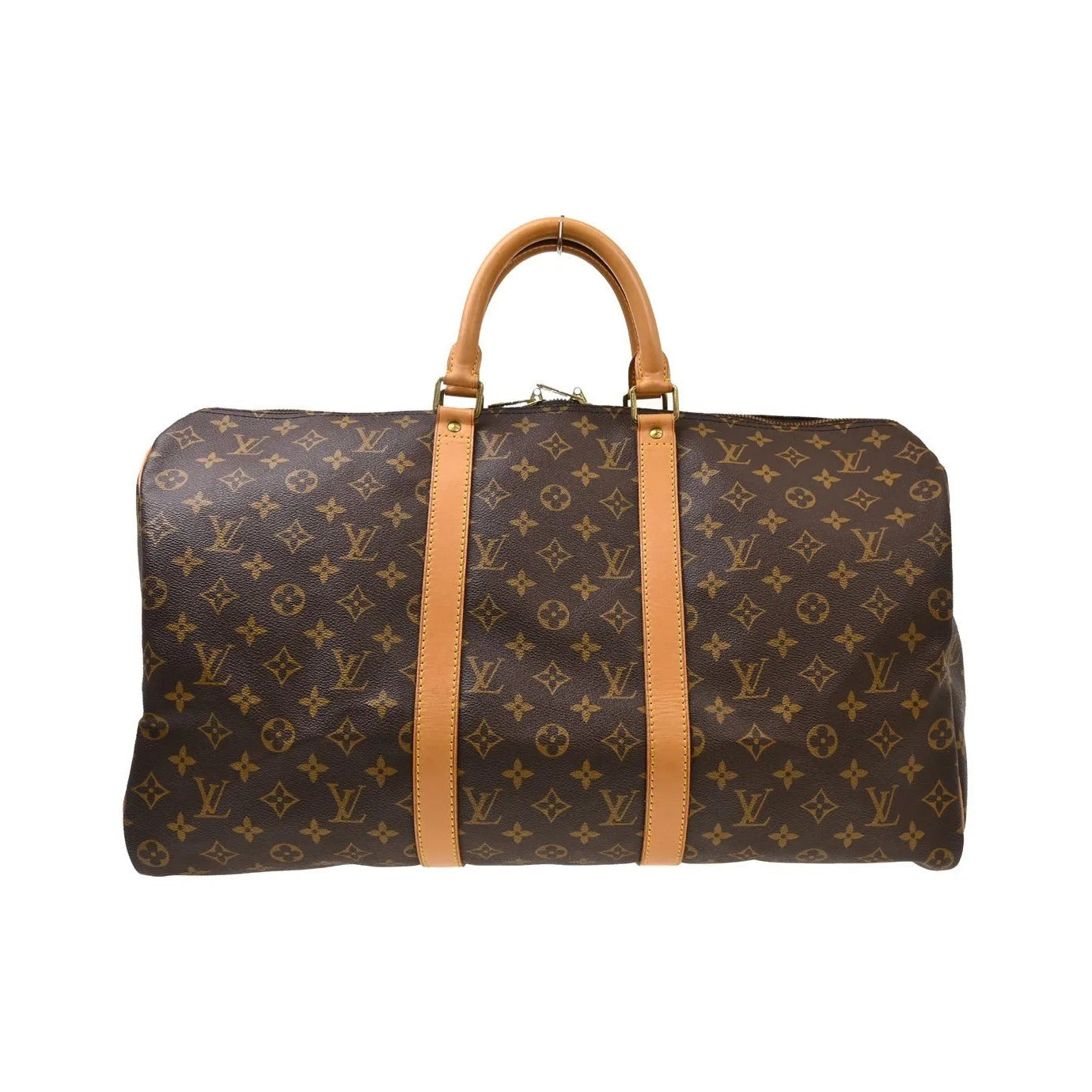 Louis Vuitton Keepall Monogram, Brown, Canvas, Travel Bag
