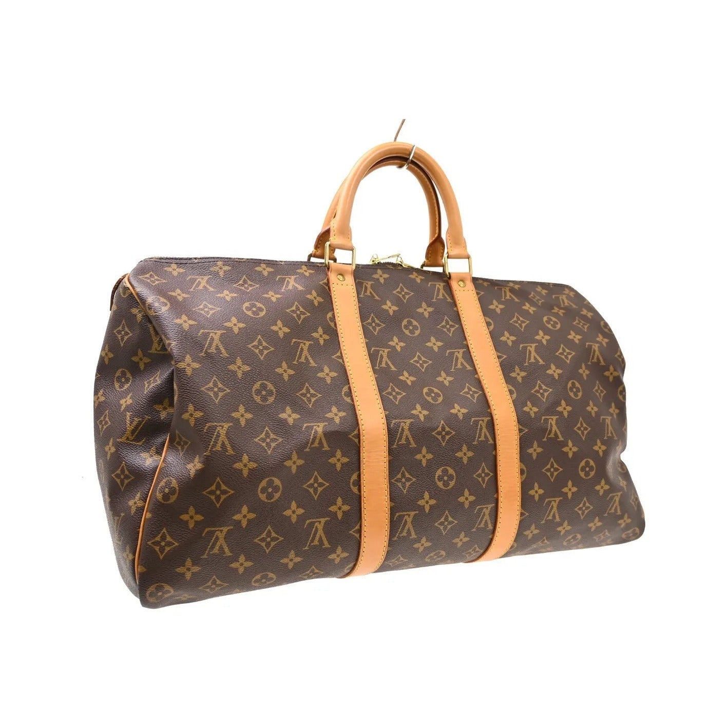 Louis Vuitton Keepall Monogram, Brown, Canvas, Travel Bag