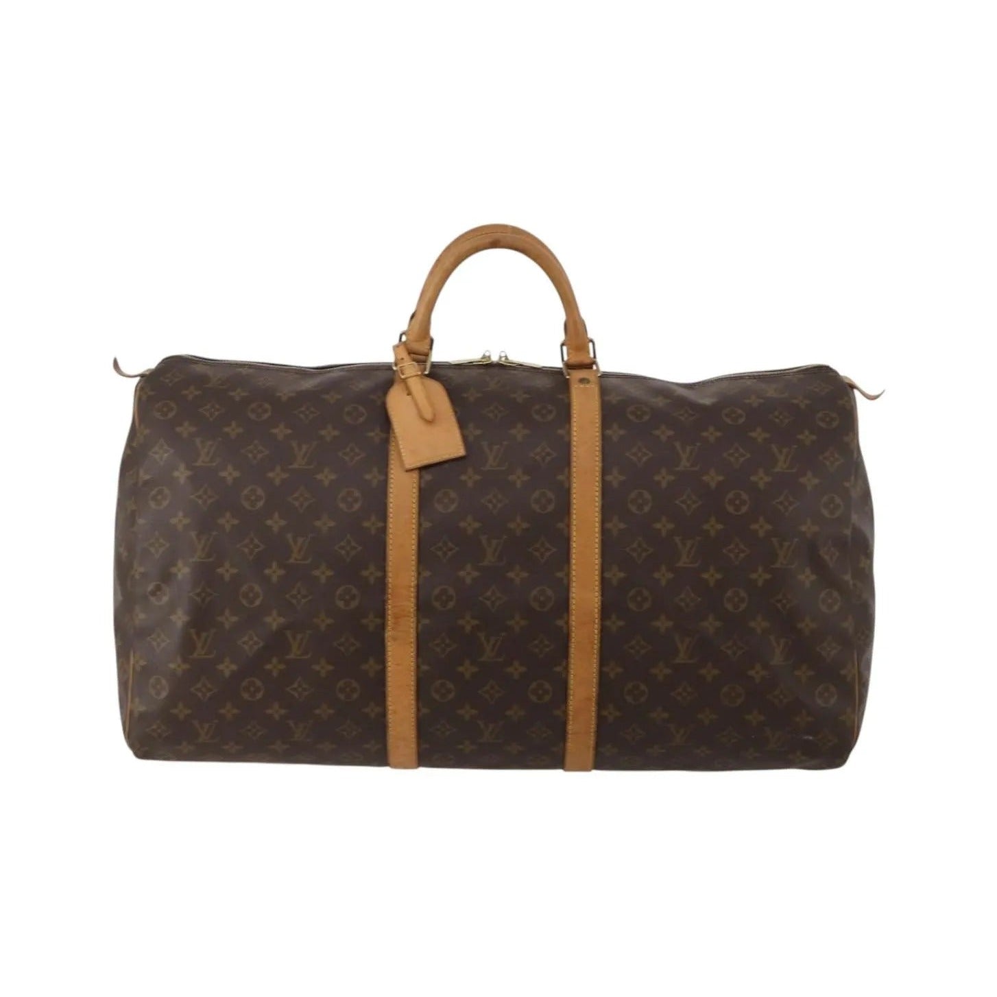 Louis Vuitton Keepall Monogram, Brown, Canvas, Travel Bag
