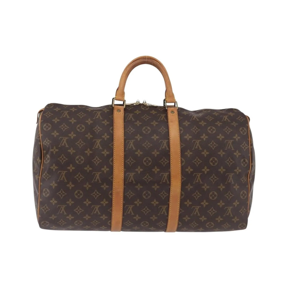 Louis Vuitton Keepall Monogram, Brown, Canvas, Travel Bag
