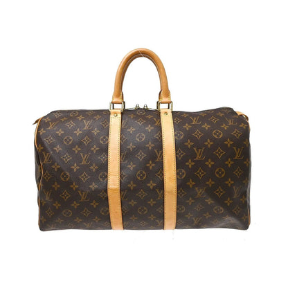 Louis Vuitton Keepall Monogram, Brown, Canvas, Travel Bag