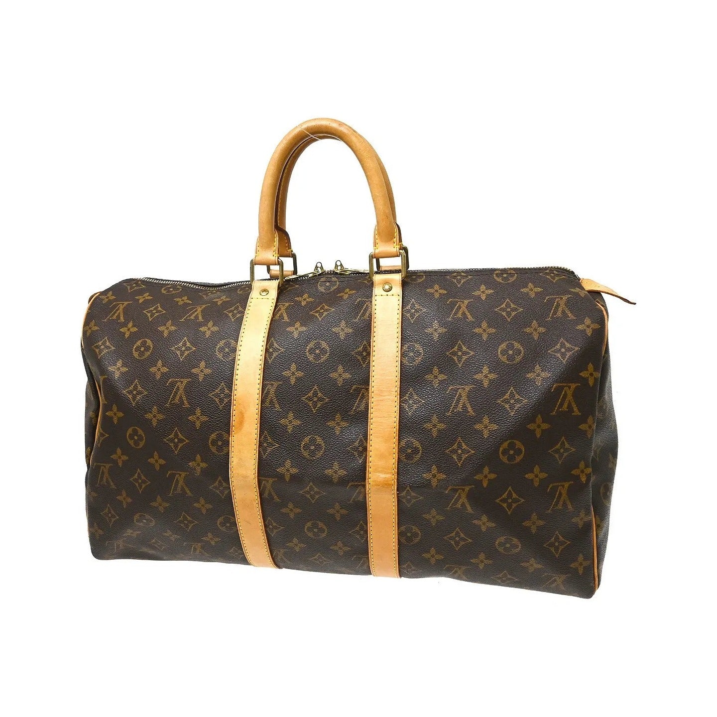 Louis Vuitton Keepall Monogram, Brown, Canvas, Travel Bag