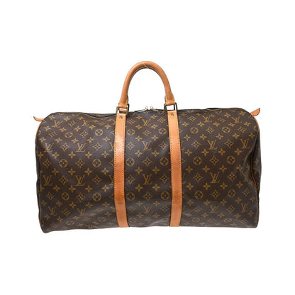 Louis Vuitton Keepall Monogram, Brown, Canvas, Travel Bag