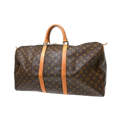 Louis Vuitton Keepall Monogram, Brown, Canvas, Travel Bag