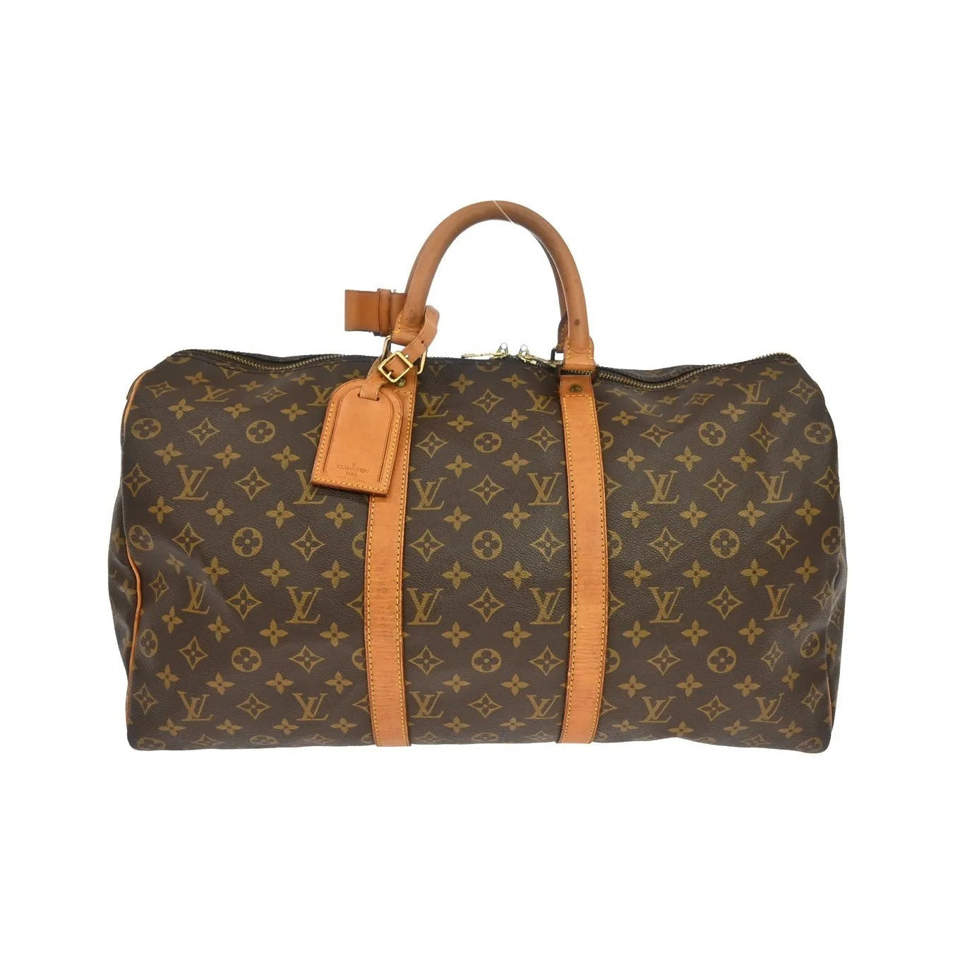 Louis Vuitton Keepall Monogram, Brown, Canvas, Travel Bag