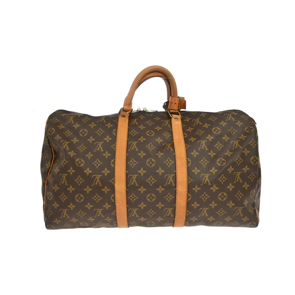 Louis Vuitton Keepall Monogram, Brown, Canvas, Travel Bag