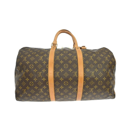Louis Vuitton Keepall Monogram, Brown, Canvas, Travel Bag