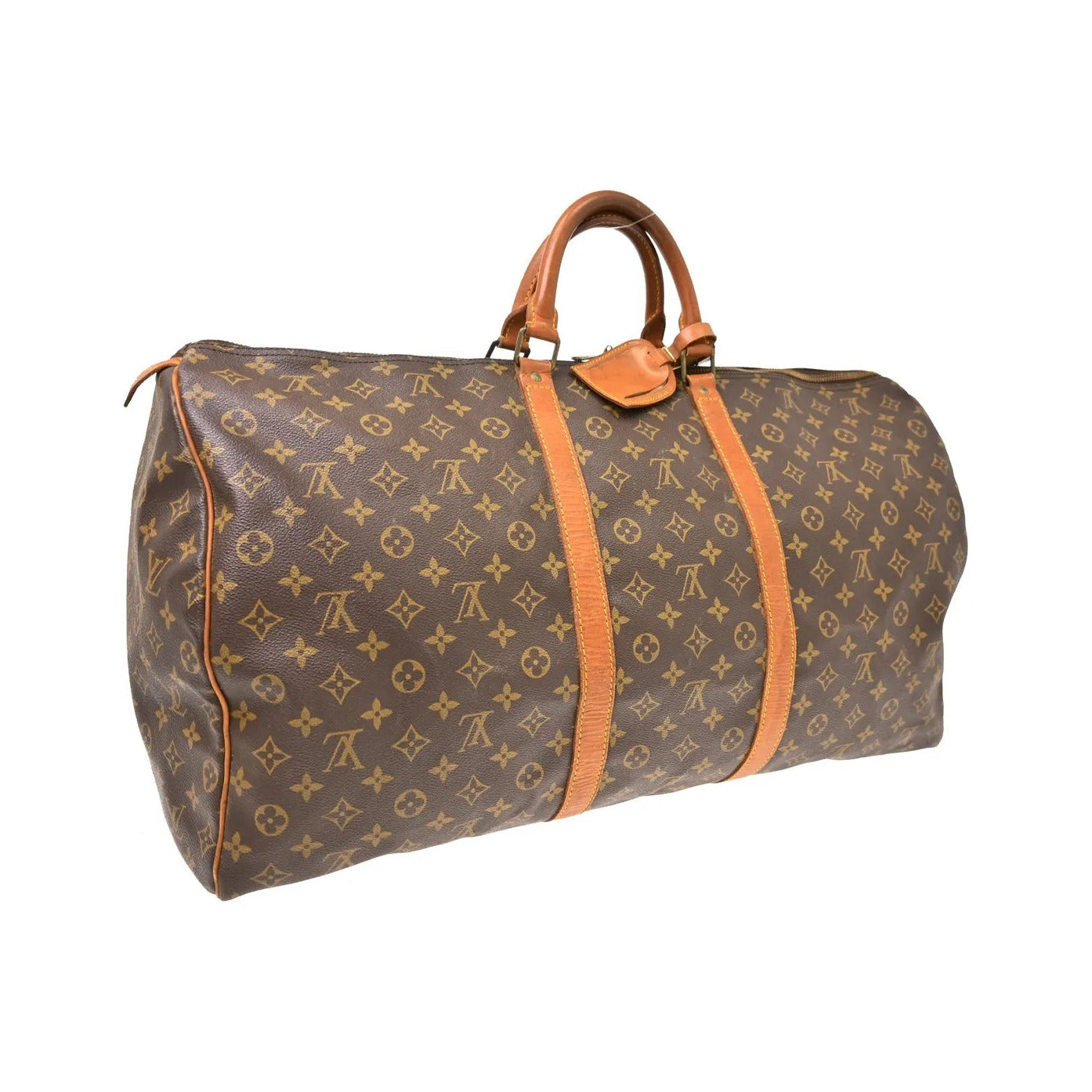 Louis Vuitton Keepall Monogram, Brown, Canvas, Travel Bag