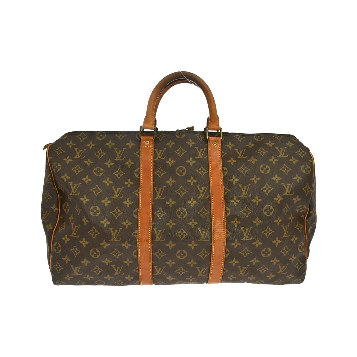 Louis Vuitton Keepall Monogram, Brown, Canvas, Travel Bag
