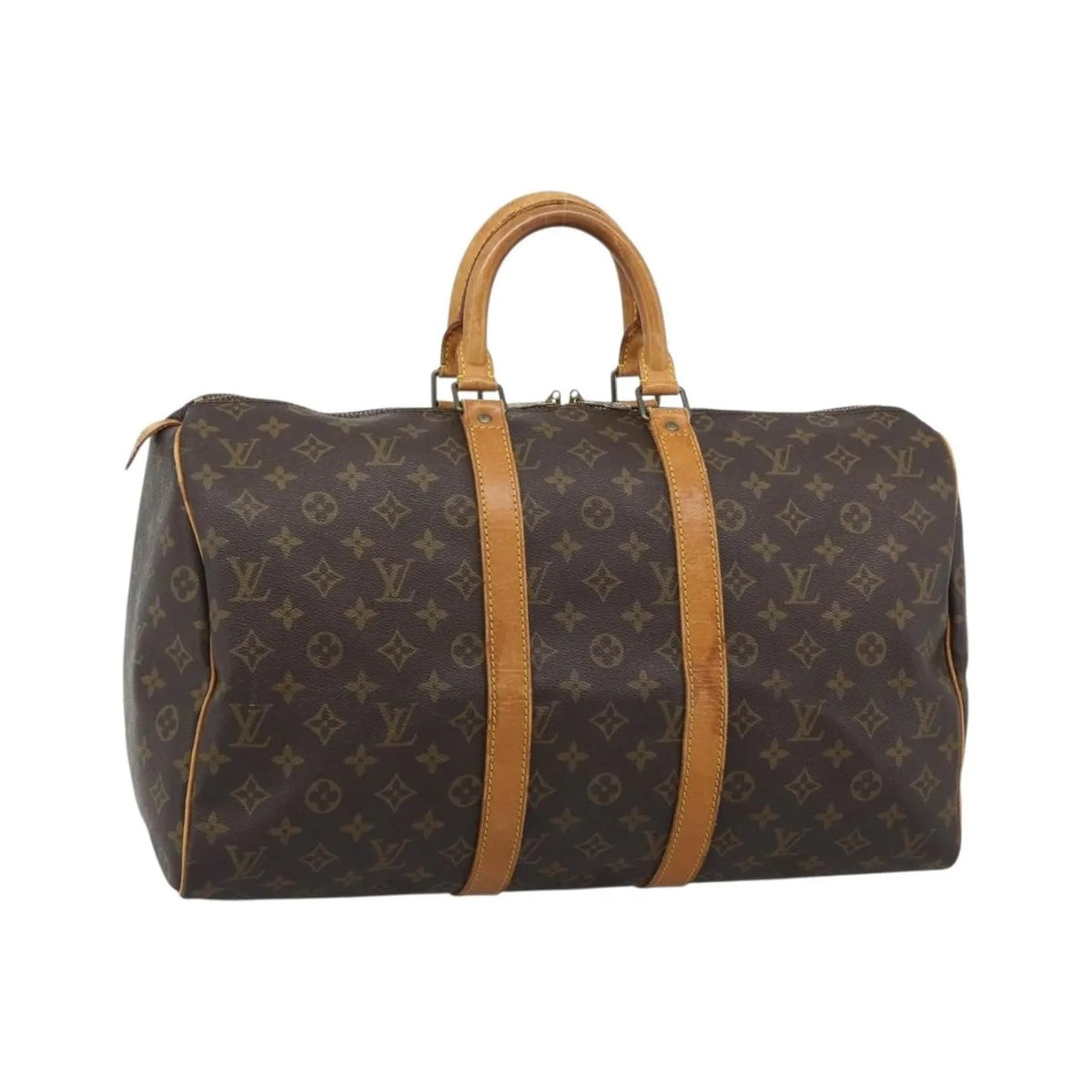 Louis Vuitton Keepall Monogram, Brown, Canvas, Travel Bag