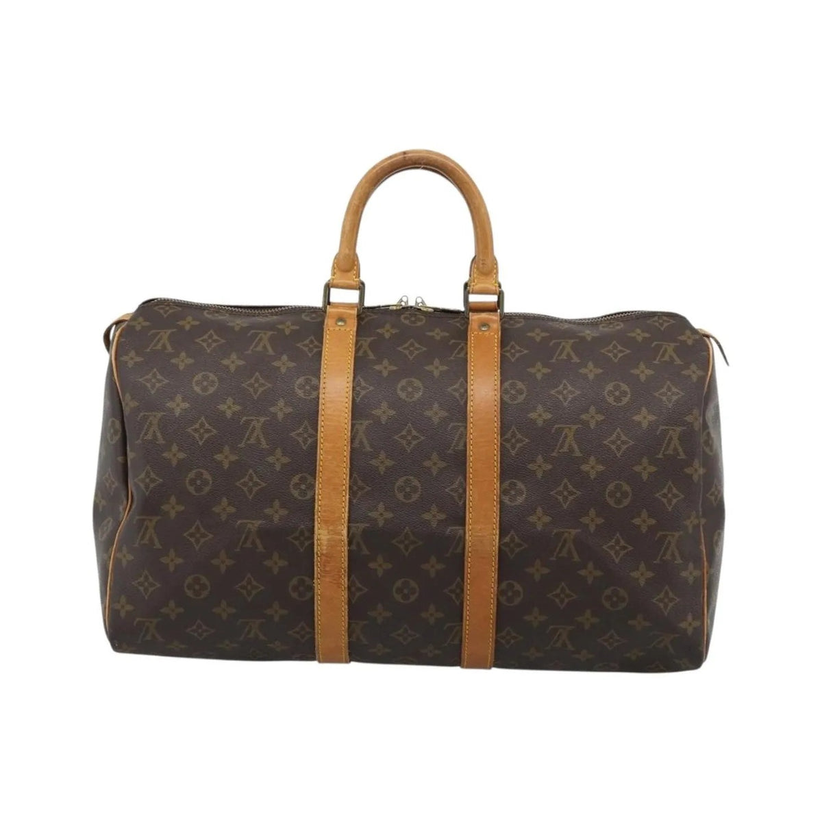 Louis Vuitton Keepall Monogram, Brown, Canvas, Travel Bag