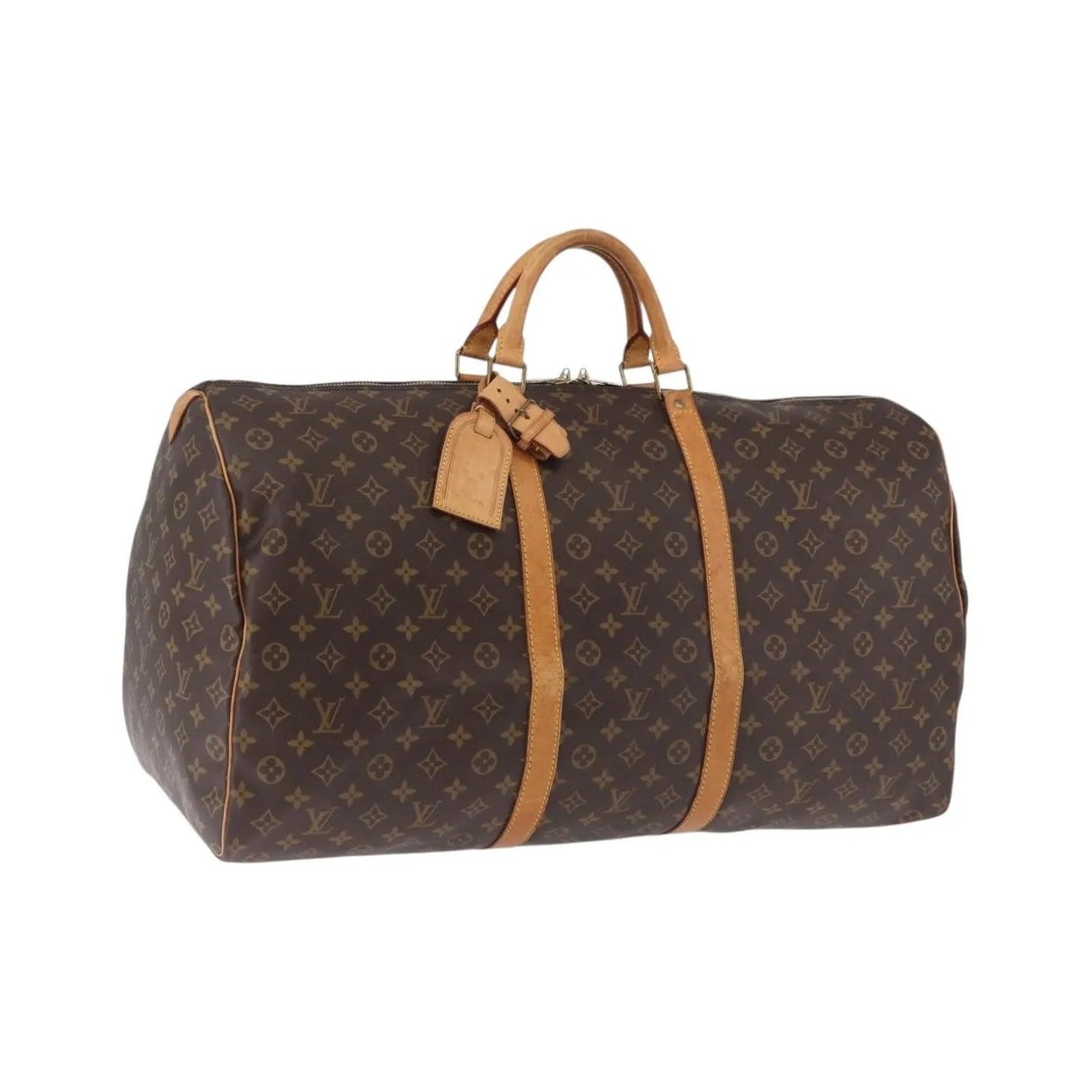 Louis Vuitton Keepall Monogram, Brown, Canvas, Travel Bag