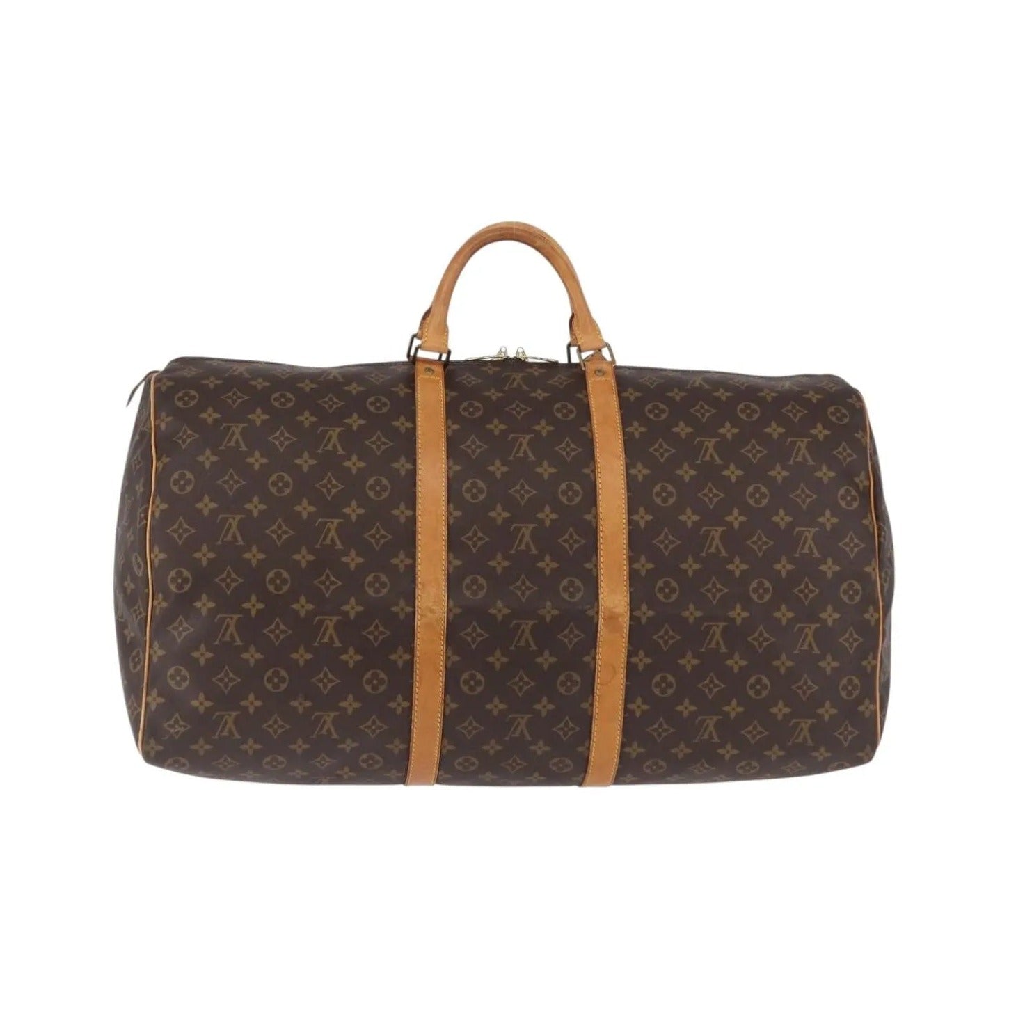 Louis Vuitton Keepall Monogram, Brown, Canvas, Travel Bag