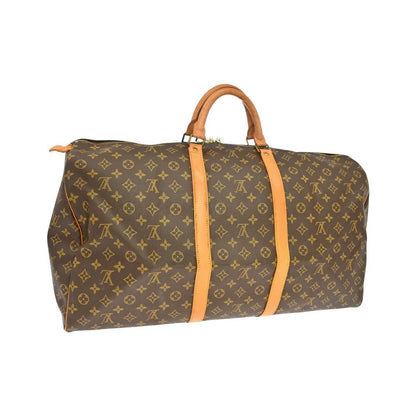 Louis Vuitton Keepall Monogram, Brown, Canvas, Travel Bag