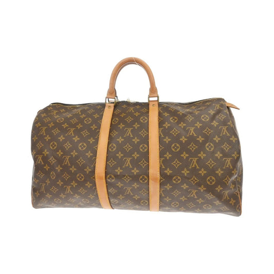Louis Vuitton Keepall Monogram, Brown, Canvas, Travel Bag