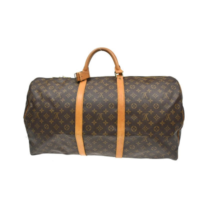 Louis Vuitton Keepall Monogram, Brown, Canvas, Travel Bag