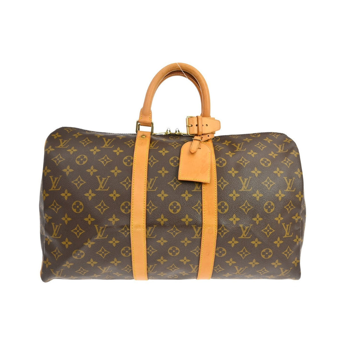 Louis Vuitton Keepall Monogram, Brown, Canvas, Travel Bag