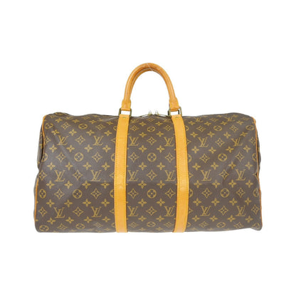 Louis Vuitton Keepall Monogram, Brown, Canvas, Travel Bag