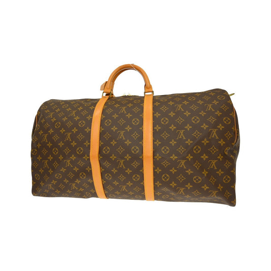 Louis Vuitton Keepall Monogram, Brown, Canvas, Travel Bag
