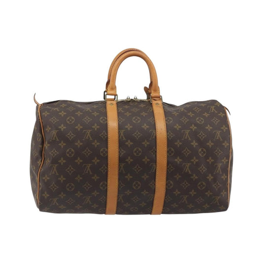 Louis Vuitton Keepall Monogram, Brown, Canvas, Travel Bag