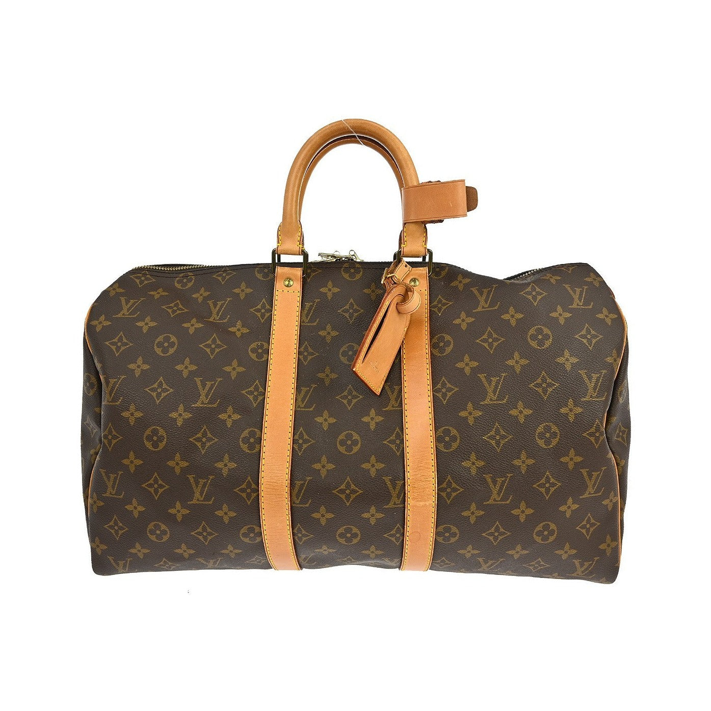 Louis Vuitton Keepall Monogram, Brown, Canvas, Travel Bag