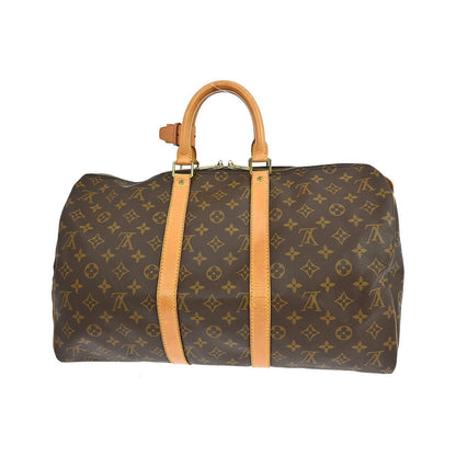 Louis Vuitton Keepall Monogram, Brown, Canvas, Travel Bag