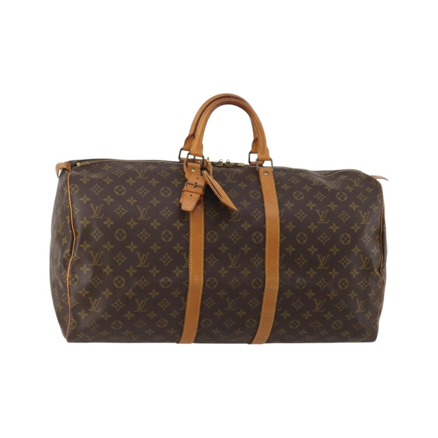 Louis Vuitton Keepall Monogram, Brown, Canvas, Travel Bag
