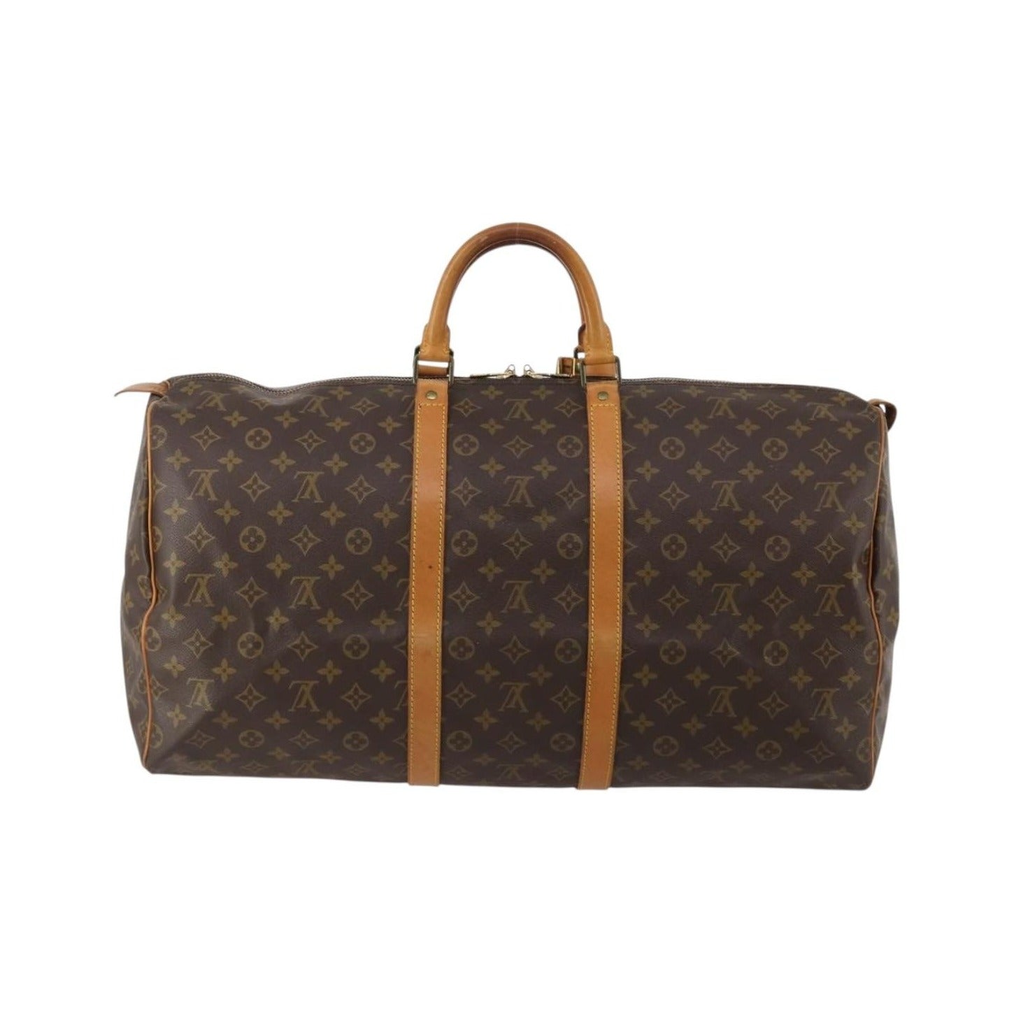 Louis Vuitton Keepall Monogram, Brown, Canvas, Travel Bag