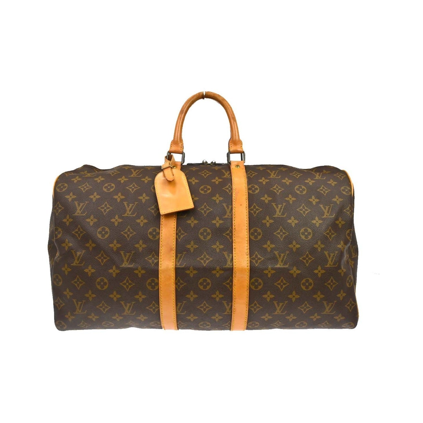 Louis Vuitton Keepall Monogram, Brown, Canvas, Travel Bag