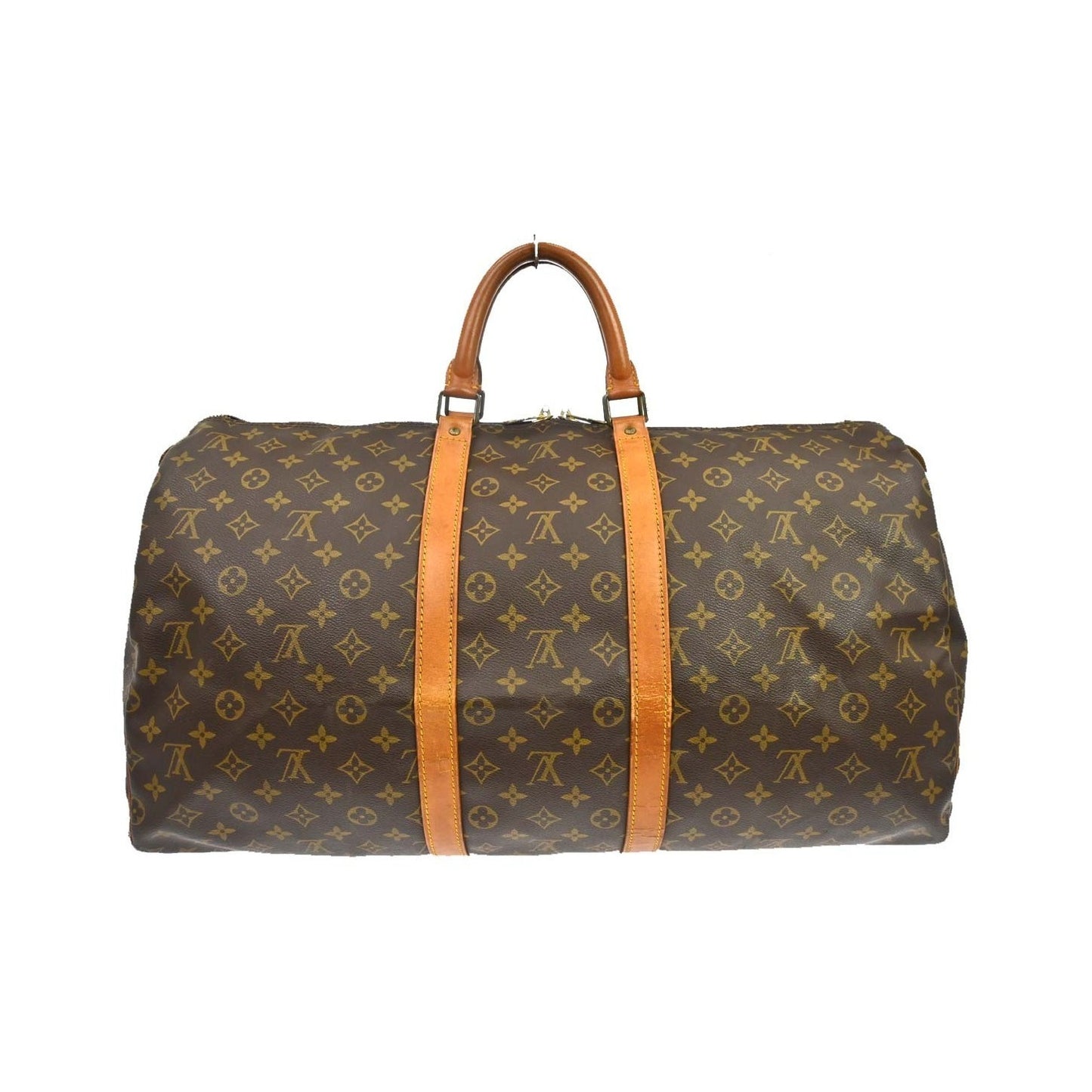 Louis Vuitton Keepall Monogram, Brown, Canvas, Travel Bag