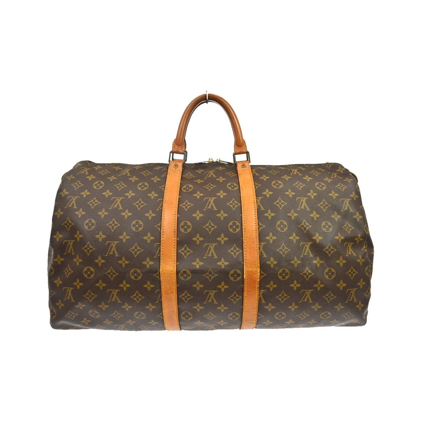 Louis Vuitton Keepall Monogram, Brown, Canvas, Travel Bag