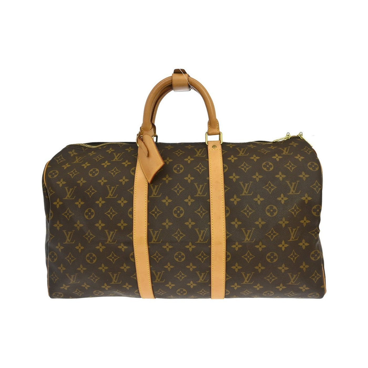 Louis Vuitton Keepall Monogram, Brown, Canvas, Travel Bag